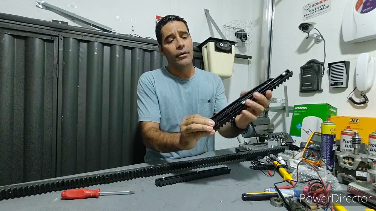 Detalhes Das Cremalheiras Dos Portões eletrônicos