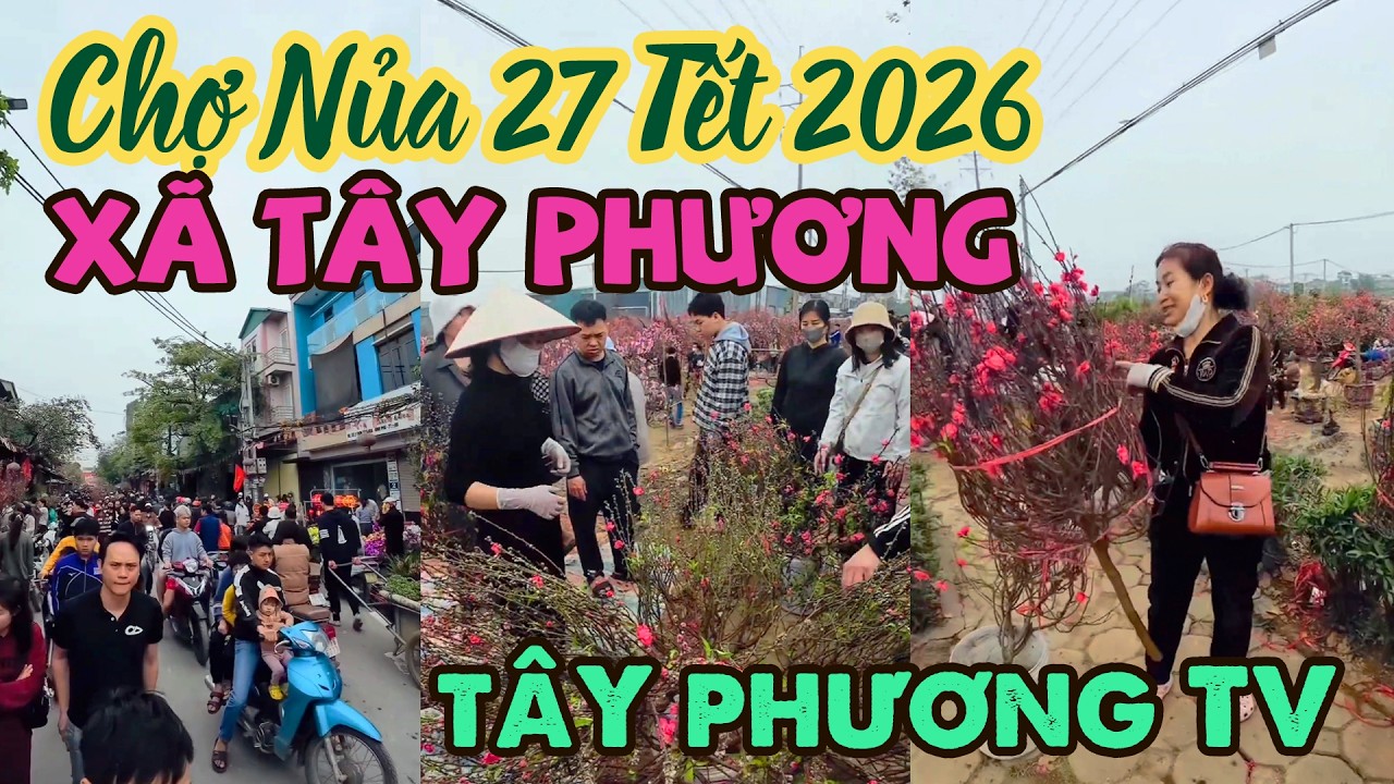 Chợ Nủa 27 Tết Xã Tây Phương 2026 Tây Phương TV