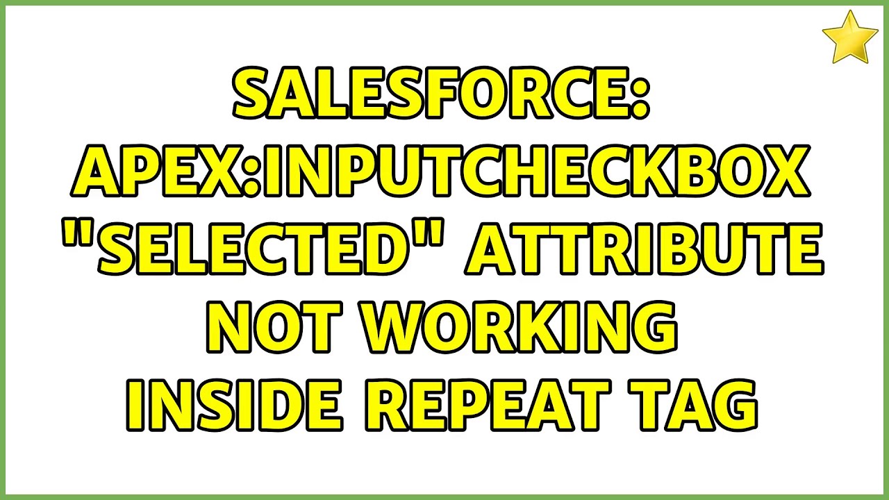 Salesforce: apex:inputcheckbox 