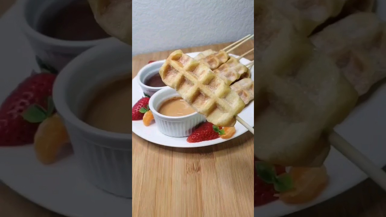 How to easily make Churros in the waffle maker #churros #shorts #recipe