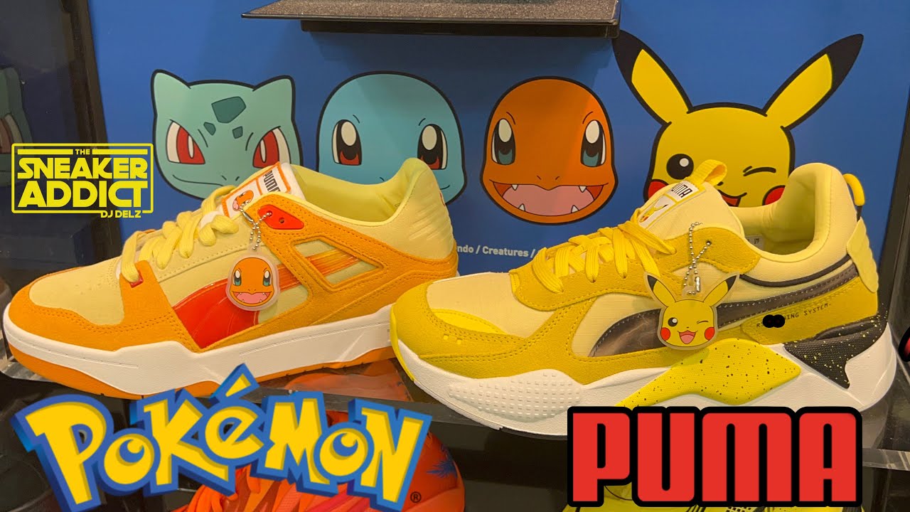 PUMA Pokemon Charmander Slipstream ,Pikachu RS X Sneaker Review