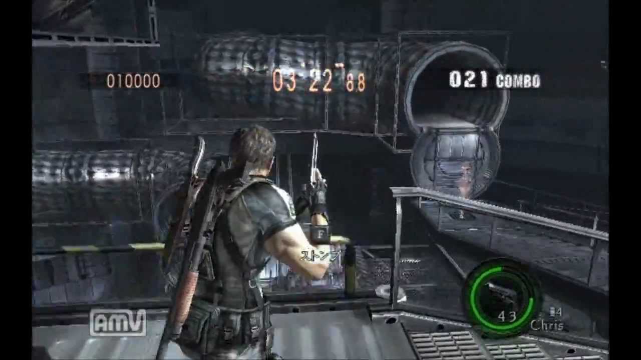 Resident Evil 5 Mercenaries SOLO Experimental Facility 488k (Chris BSAA)