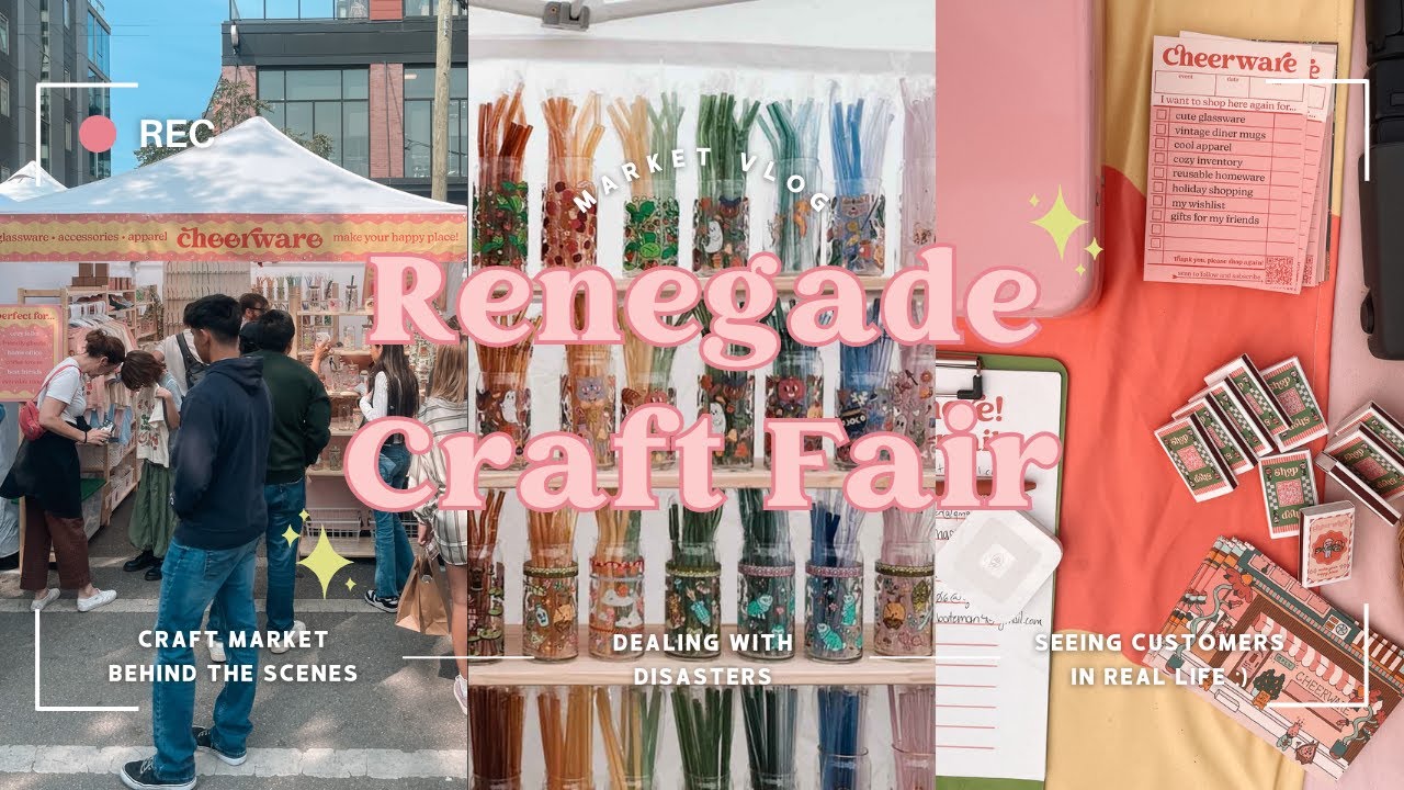 Art market vlog! | Set up, take down + behind the scenes at renegade craft fair Chicago