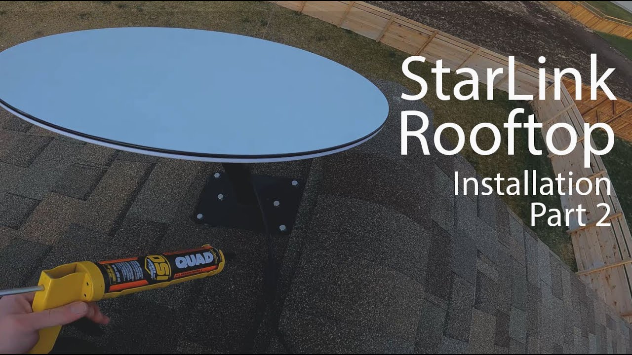 Starlink Roof Install Volcano Mount - Part 2 - Sealing it up