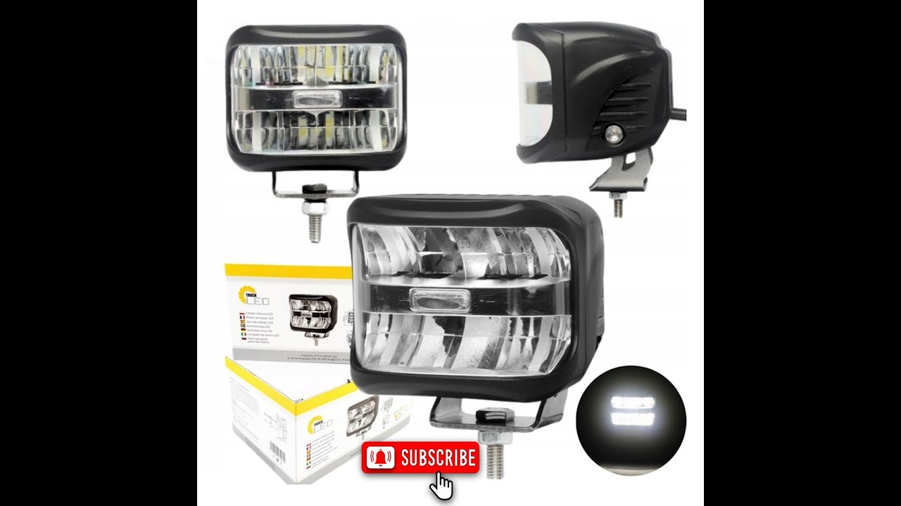 Odc.504 Pokazuje i objaśniam lampy robocze led by Kamar, l0064 l0164 l0081 lampy warte swojej ceny