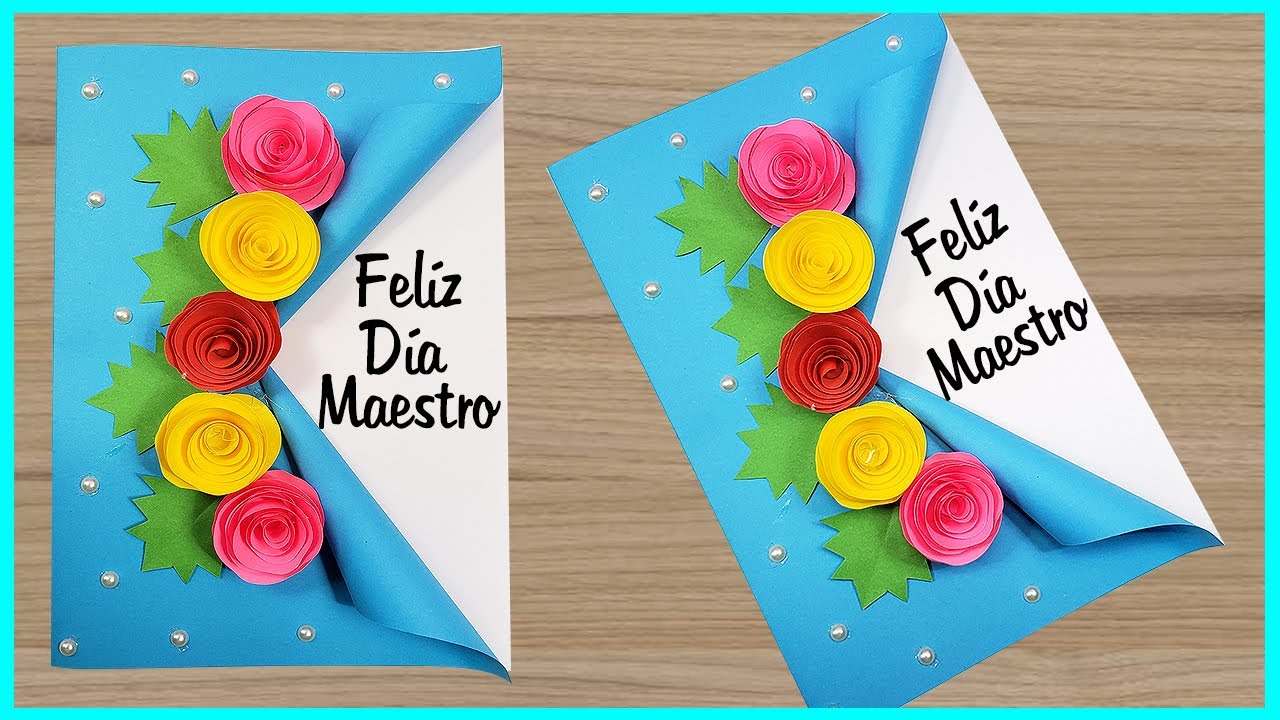Último minuto Tarjeta para el día del Maestro | Easy and beautiful card for teacher's day