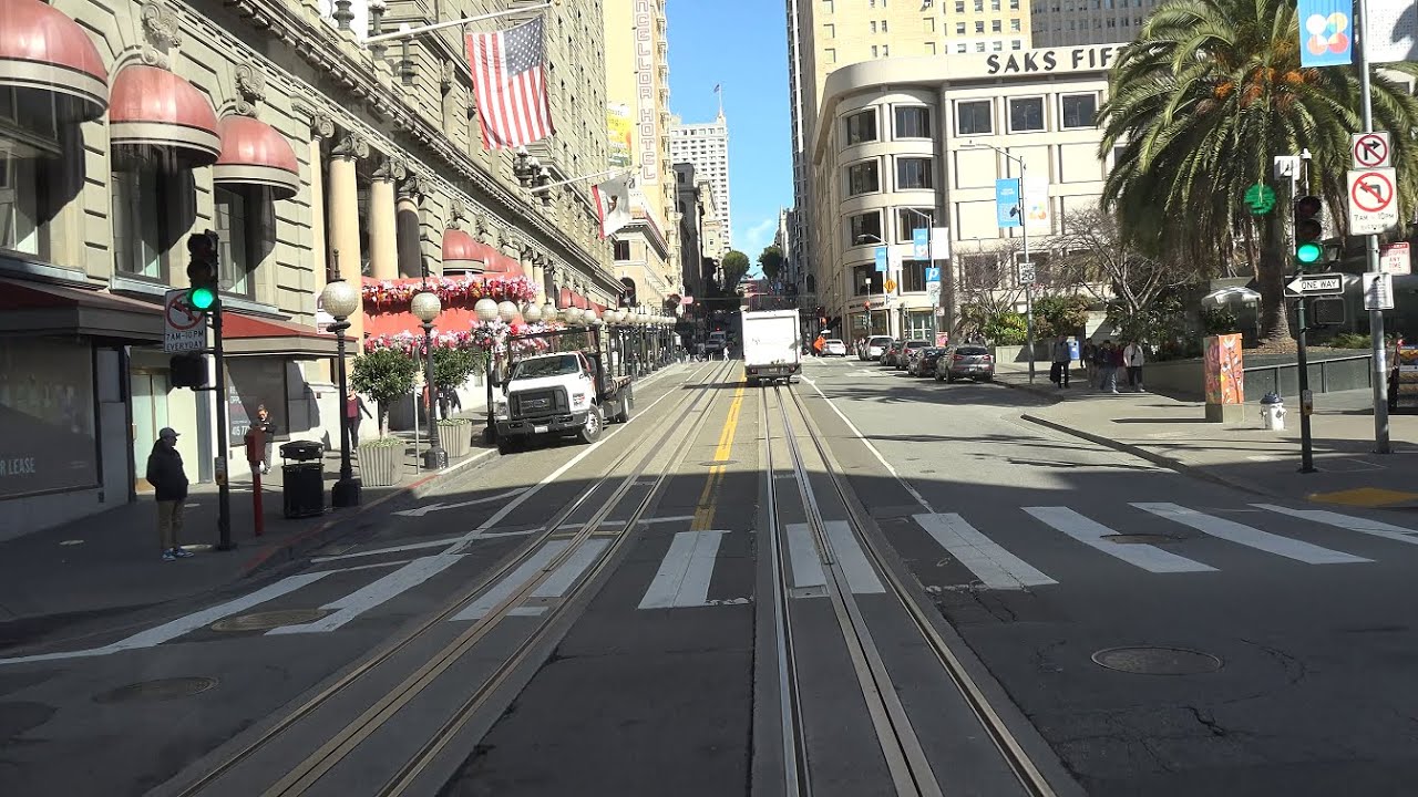 🇺🇸 Führerstandsmitfahrt San Francisco Cable Cars | Powel Mason | Powel St nach Taylor St [4K UHD]