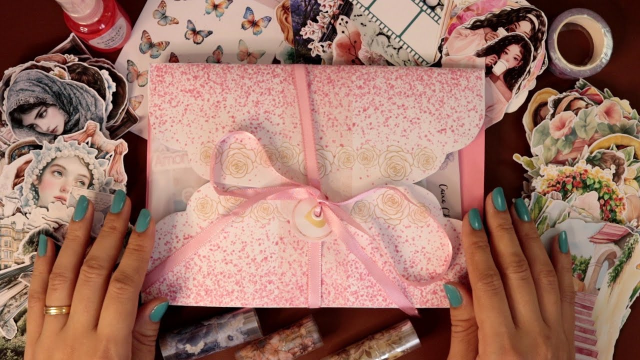 ASMR - Unboxing Papelaria | Itens para Scrapbook/Journal, um mais lindo que o outro 😍