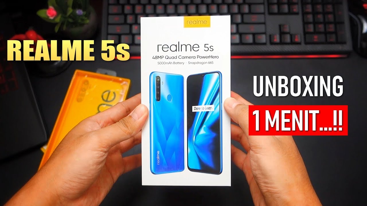 1 Menit..! Unboxing Realme 5s Indonesia