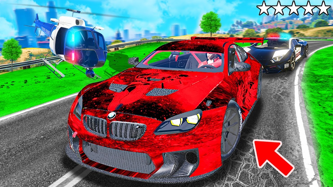 POLIZEI verfolgt LEUCHTENDEN BMW in GTA 5! (Polizei vs. Dieb)