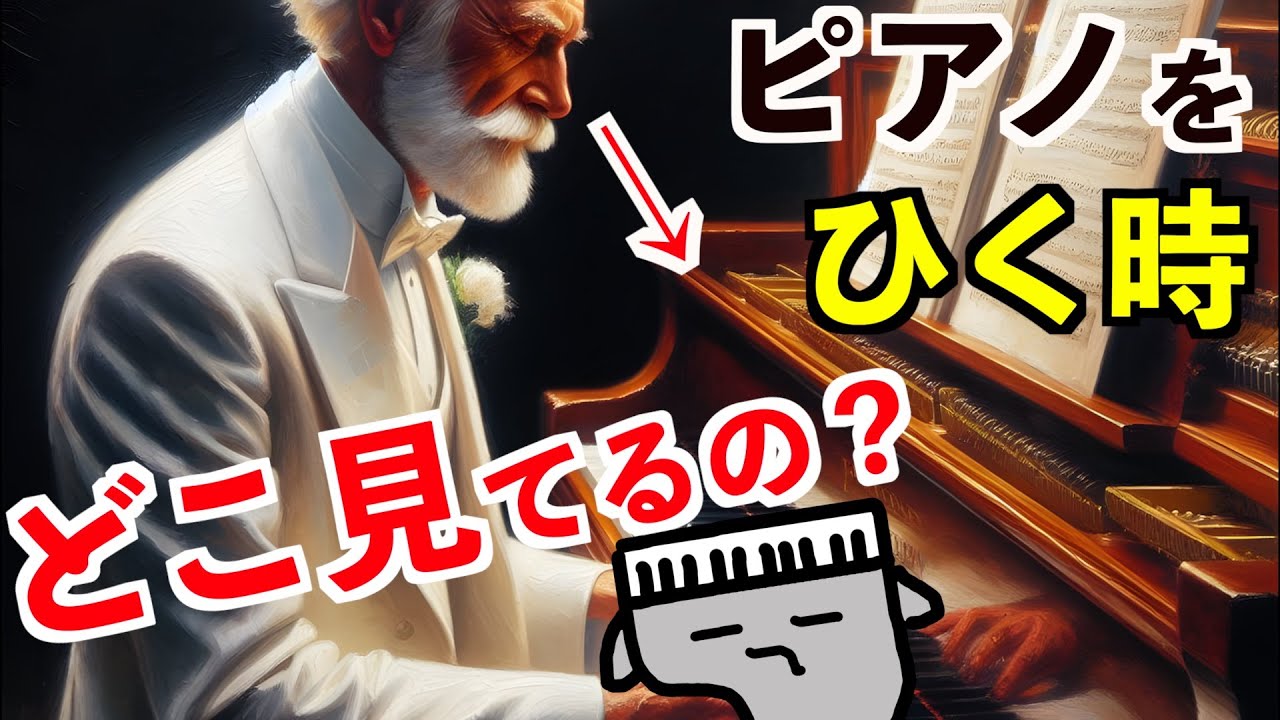 【素朴な疑問】ピアノを弾く時、どこ見てるの？