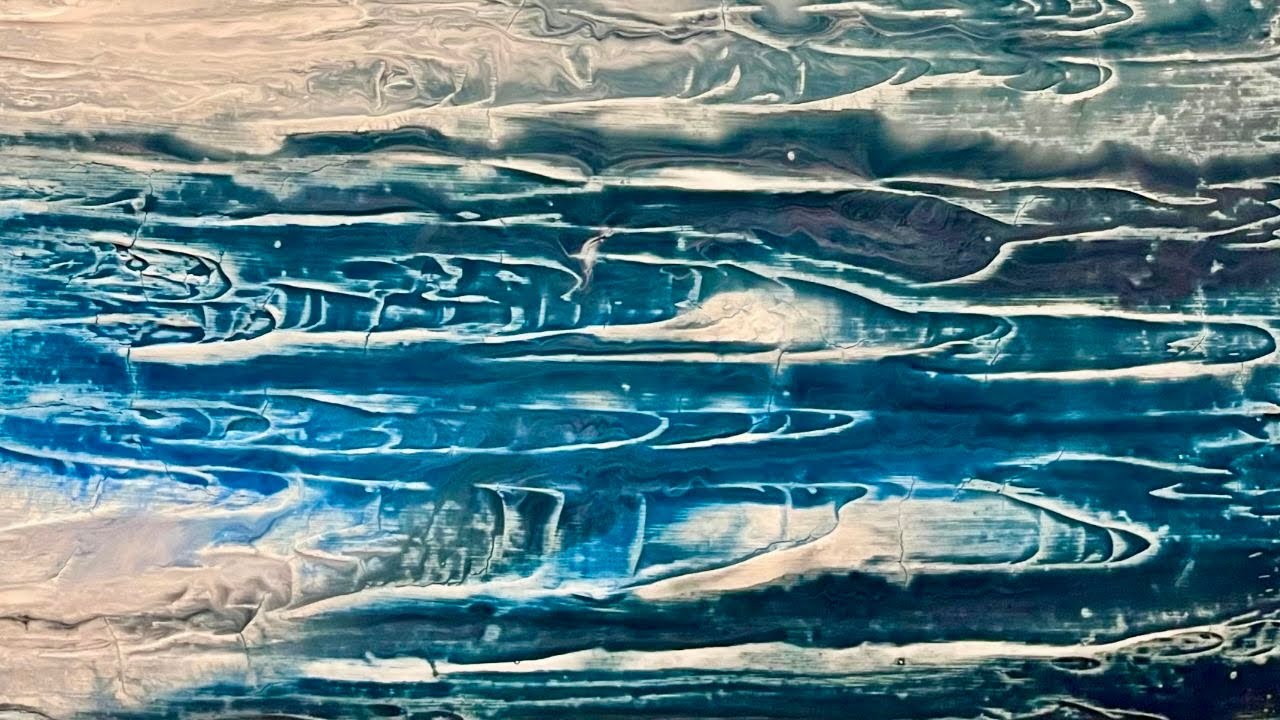 Acrylic Watercolor Technique on TEXTURE using Joint Compound - EASY and CHEAP!