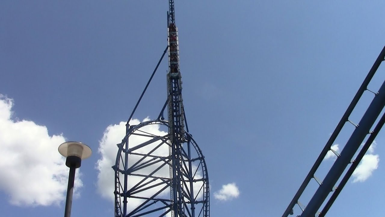 Mr Freeze Reverse Blast off-ride Six Flags St. Louis