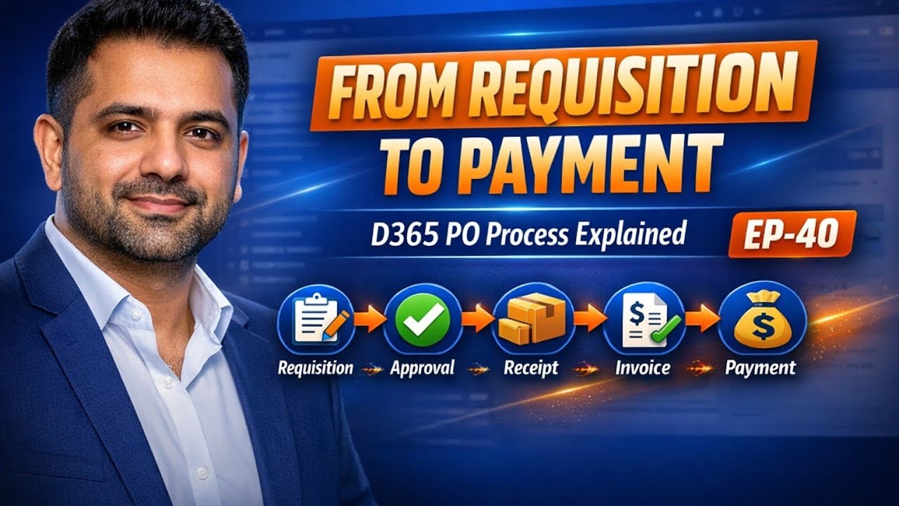 D365 Finance & Operations Purchase Order Lifecycle Explained Step-by-Step | EP- 40