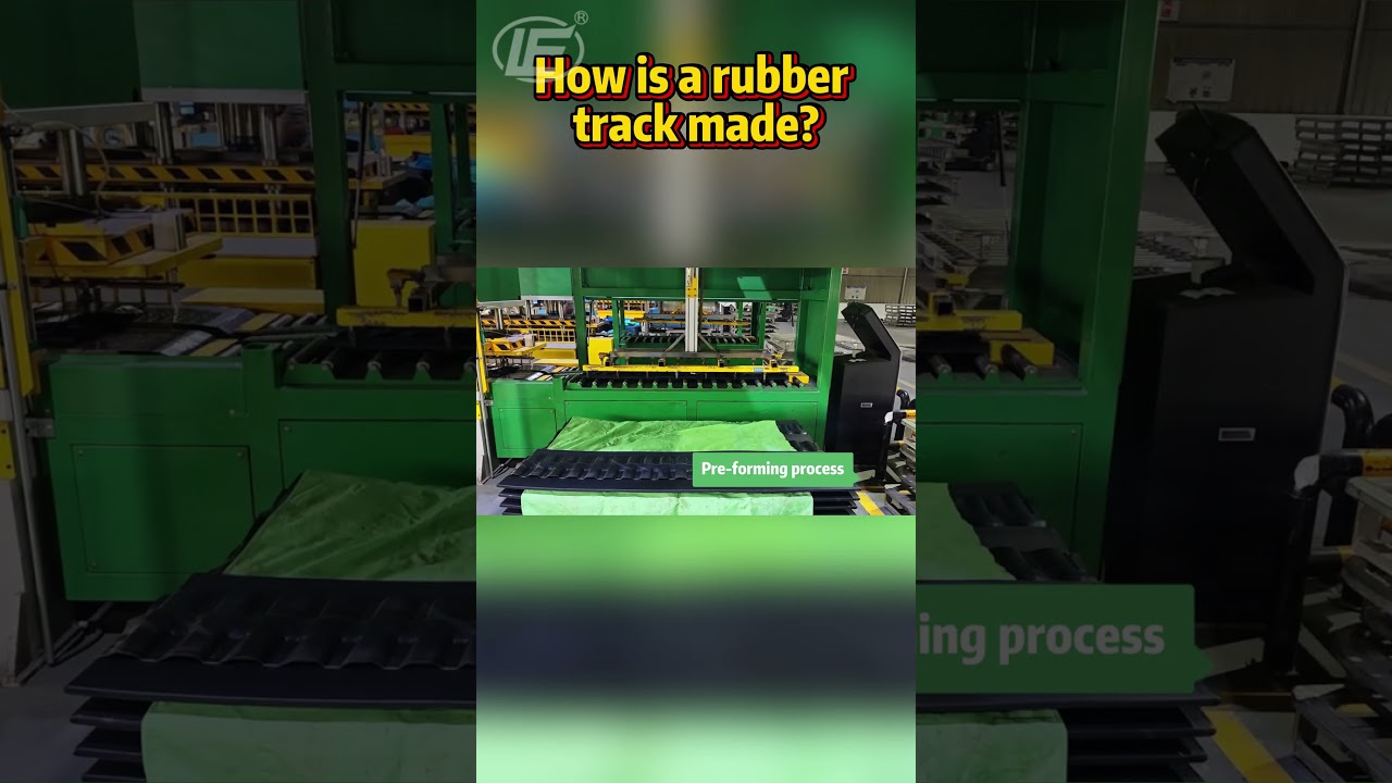 How Rubber Tracks Are Made | Excavator Undercarriage Parts Manufacturing Process #excavatorfun