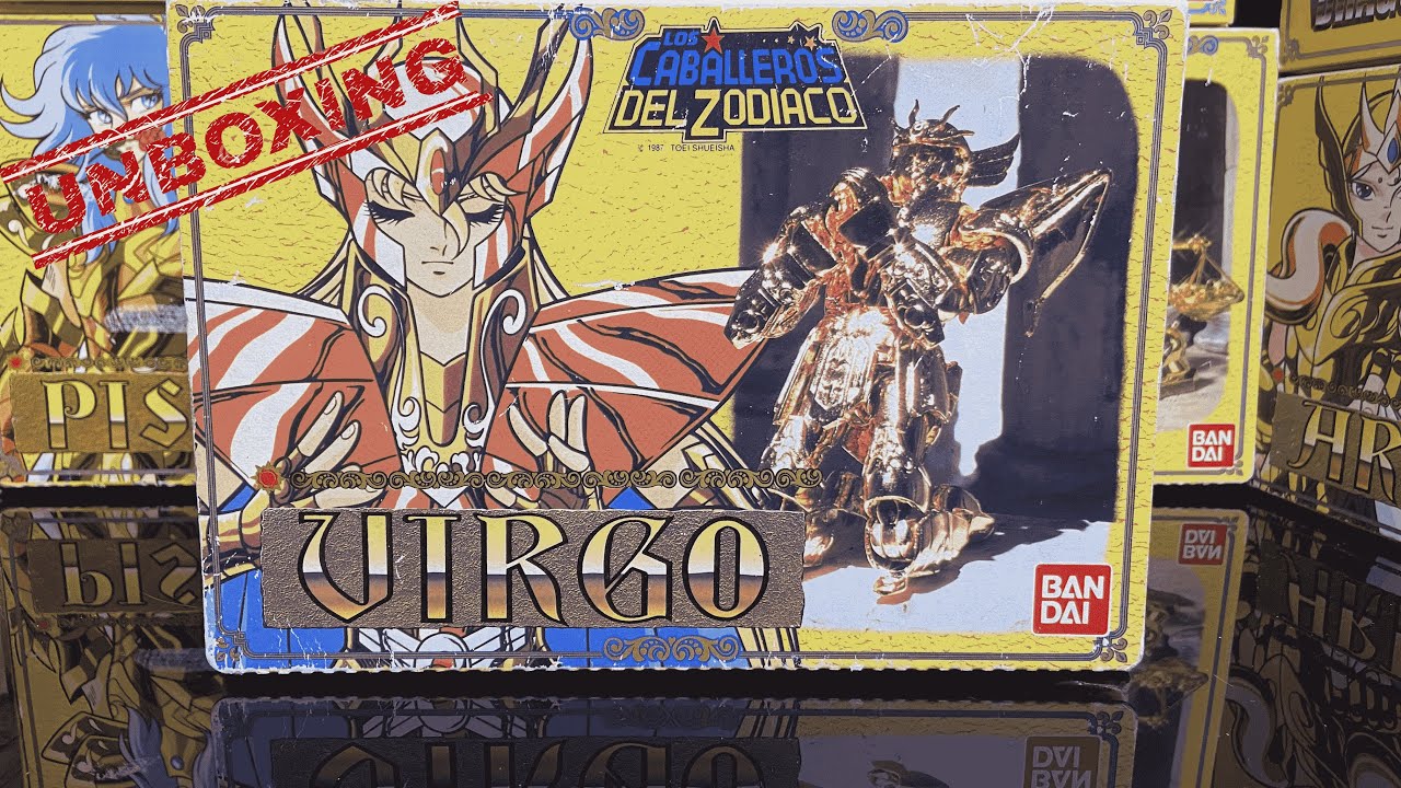 Unboxing VIRGEM Shaka BANDAI 1987 Cavaleiros do Zodíaco DieCast Mounting Saint Seiya
