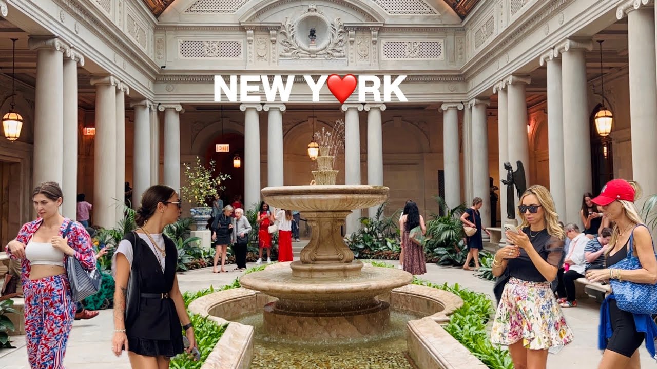 [4K]🇺🇸NYC Summer Walk🗽Elegant Upper East Side, NYC🌿☕️The Frick Collection & Lovely Cafes | Aug 2025