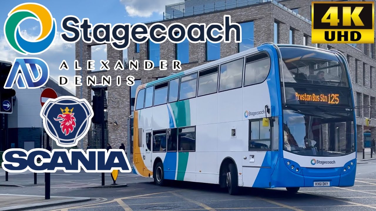 [Stagecoach Gold: 125 Preston to Bolton via Bamber Bridge, Chorley & Horwich] ADL E400 Scania N230UD