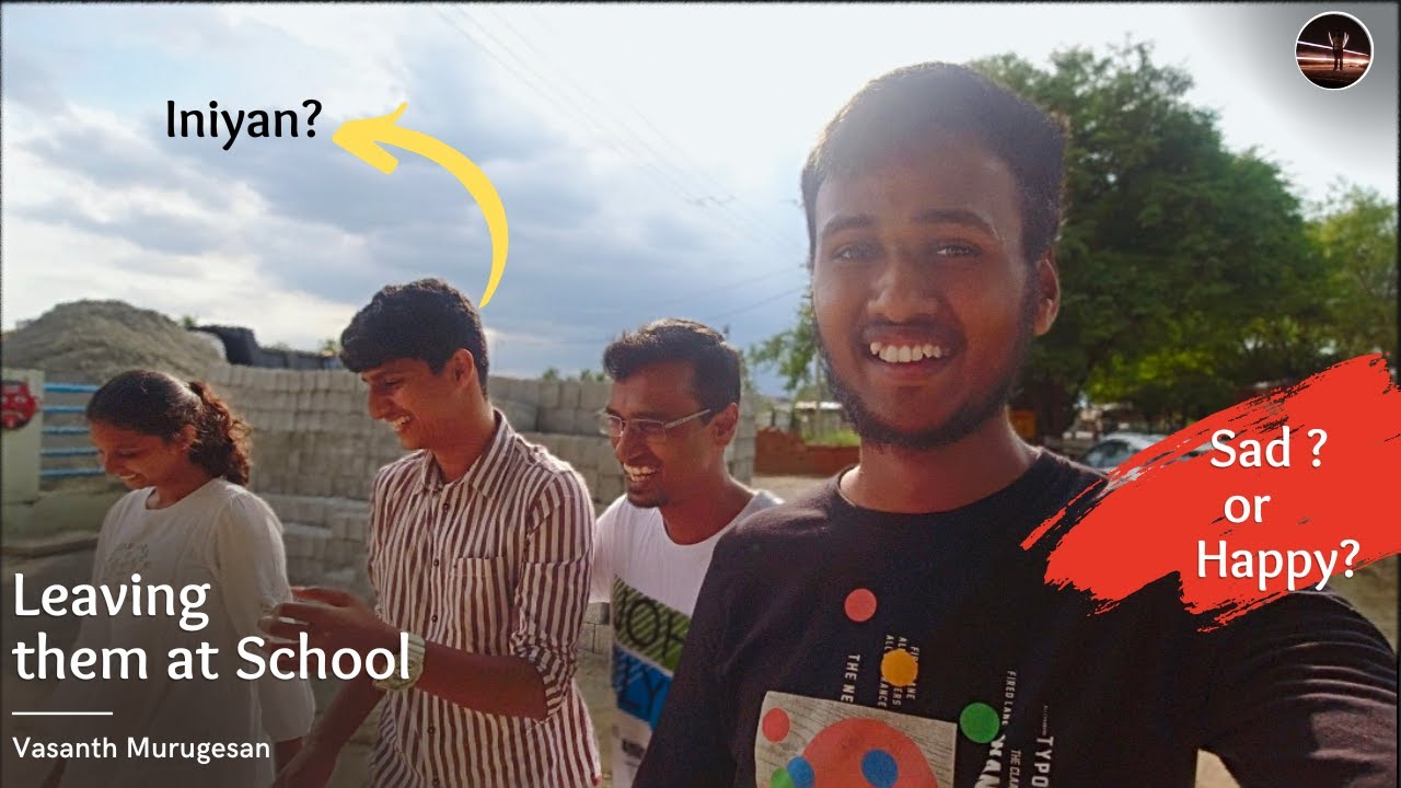 Leaving my sister's kids at school | Vasanth Murugesan | Tamil Vlogs