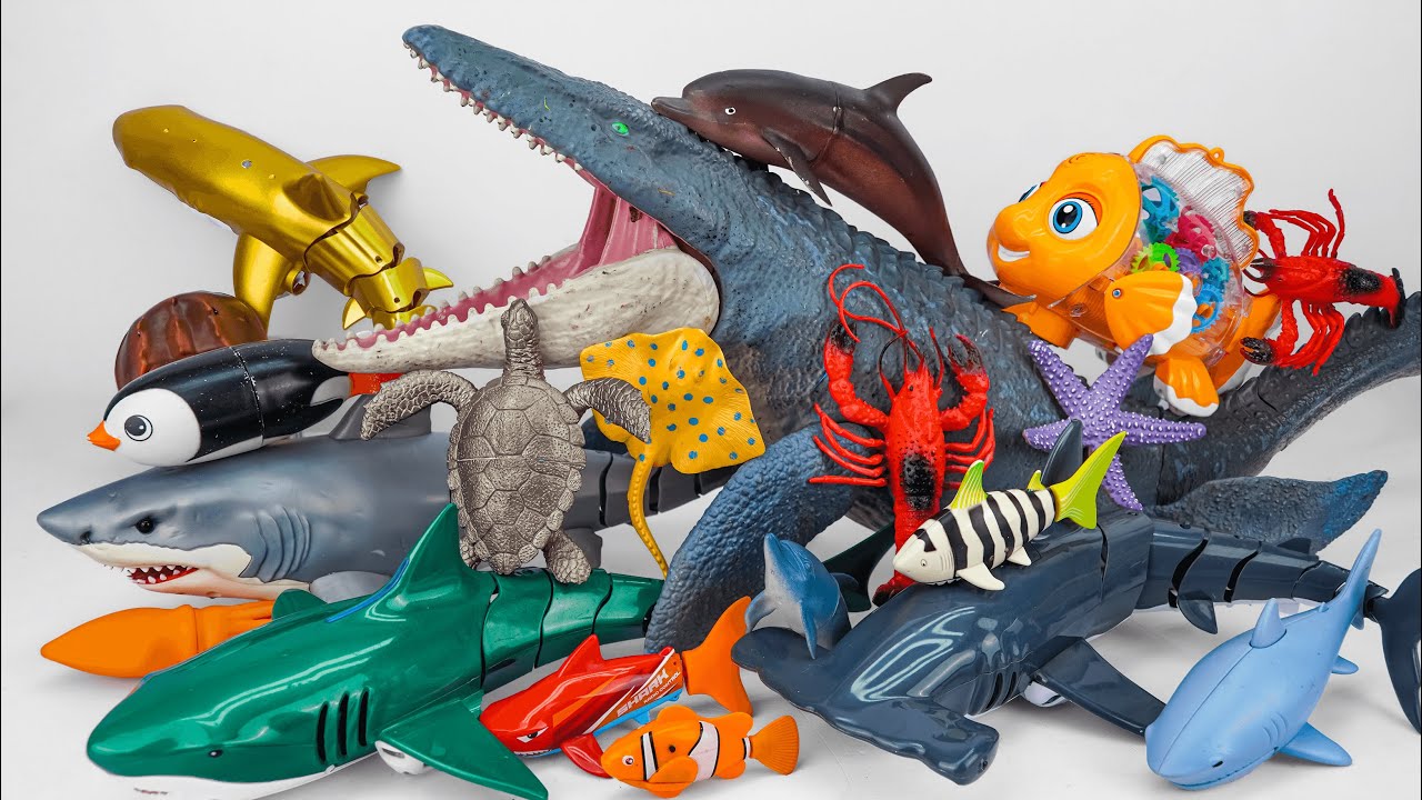[🐋toy asmr🐋] ZURU Robo Sea Monster Battle Aquarium ASMR 🦈🦕 | Satisfying Unboxing 🌟 Review Toys