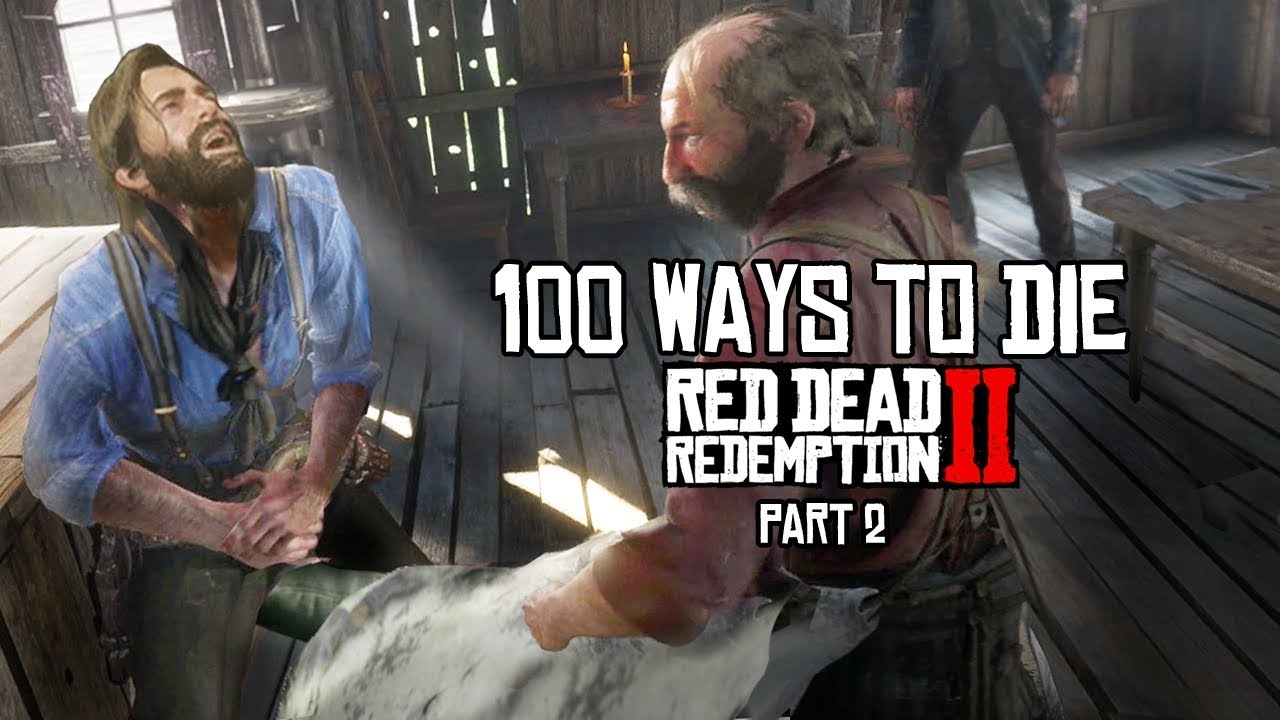100 забавных способов умереть в Red Dead Redemption (часть 2)