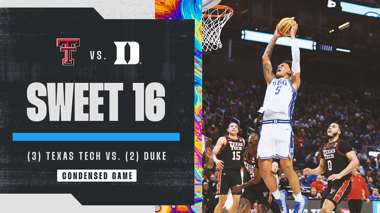 Duke vs. Texas Tech - Sweet 16 NCAA tournament extended highlights