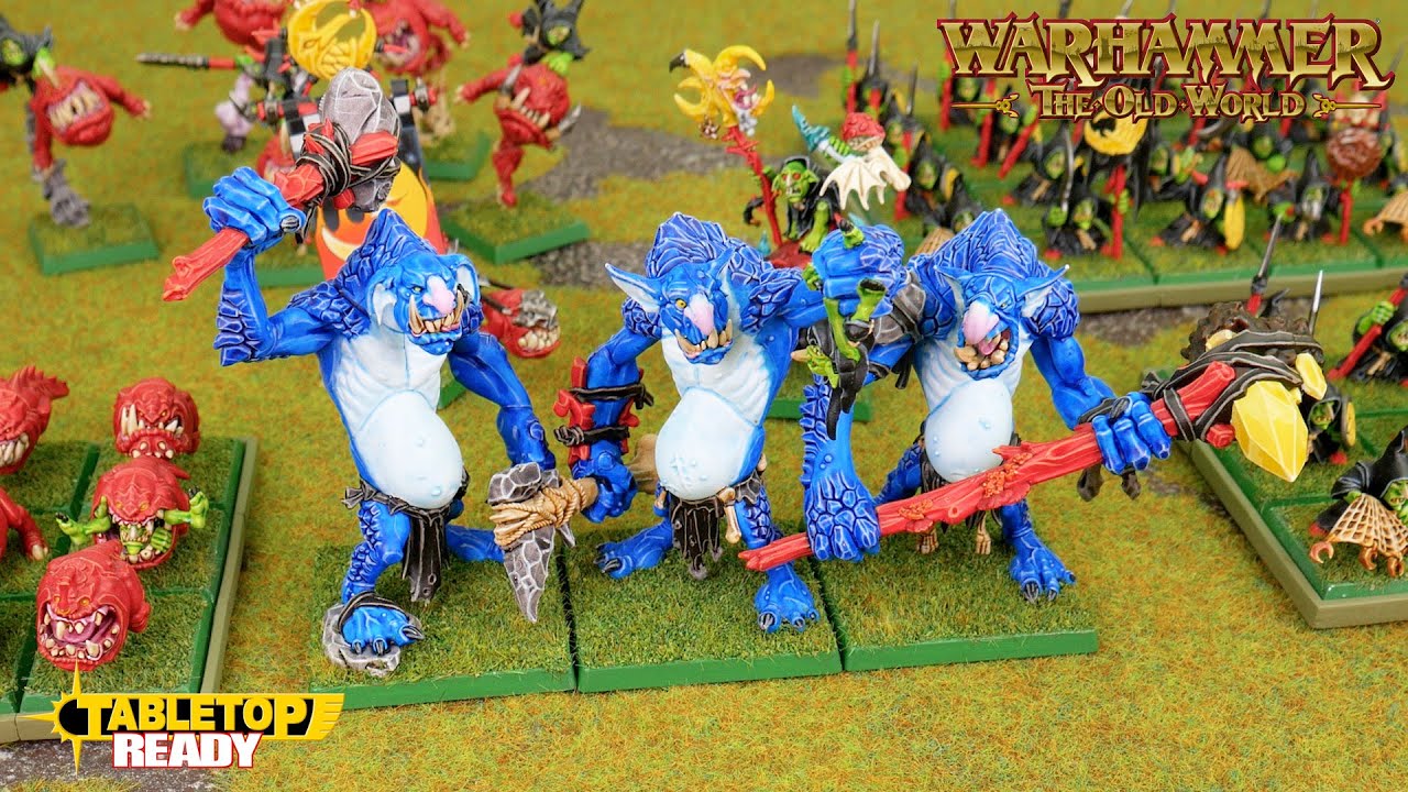 Покраска каменных троллей для вашей армии Ночных гоблинов Warhammer Old World Army