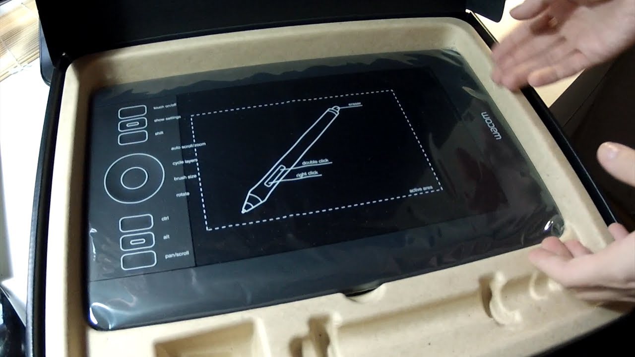 Unboxing Wacom Intuos 5 Professional Pen Tablet and Setup