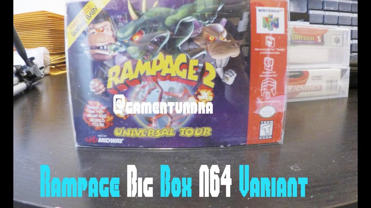 Rampage 2 Universal Tour Big Box Edition Rarity Guide Unboxing Nintendo 64 Holy Grail