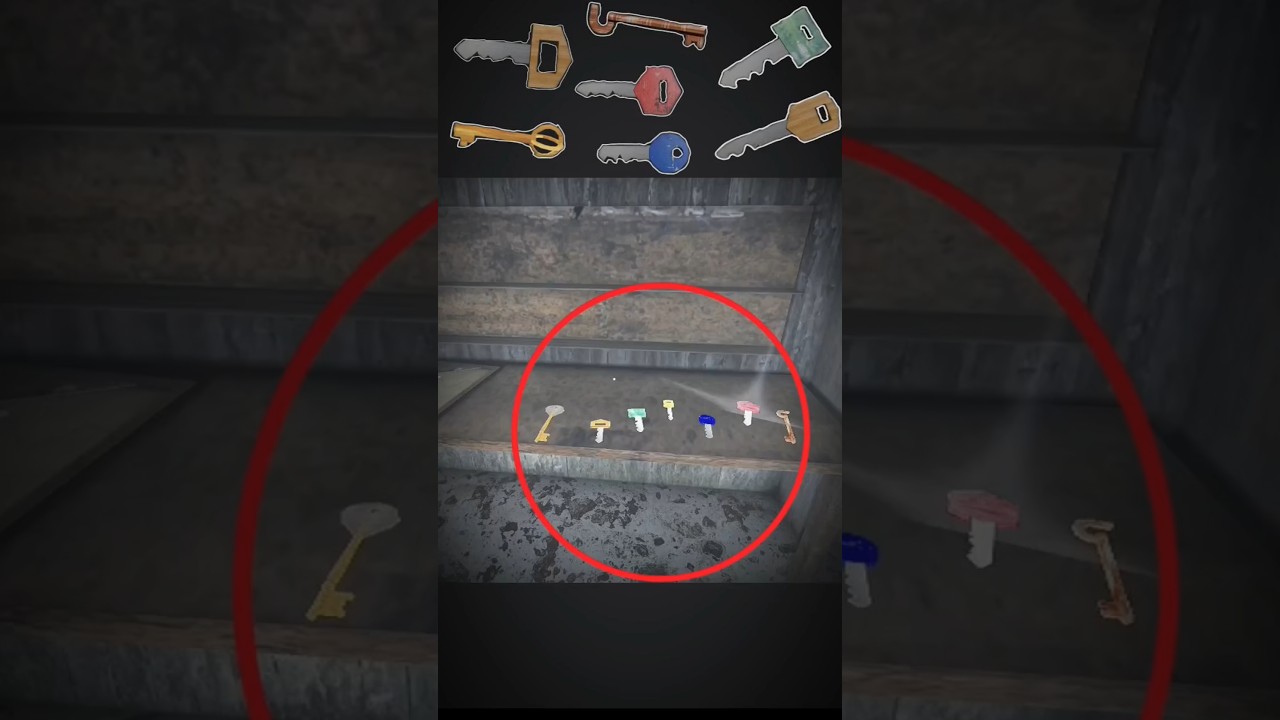 HOW TO ALL KEYS COLLECT GAMEPLAY #granny #popular #youtubeshorts