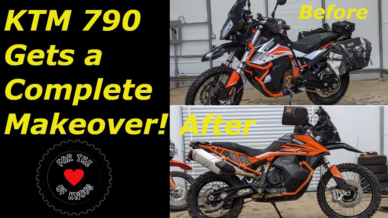 How To Install A Graphics Kit and Reduce Weight On Your Adventure Motorcycle or Dual Sport - KTM 790