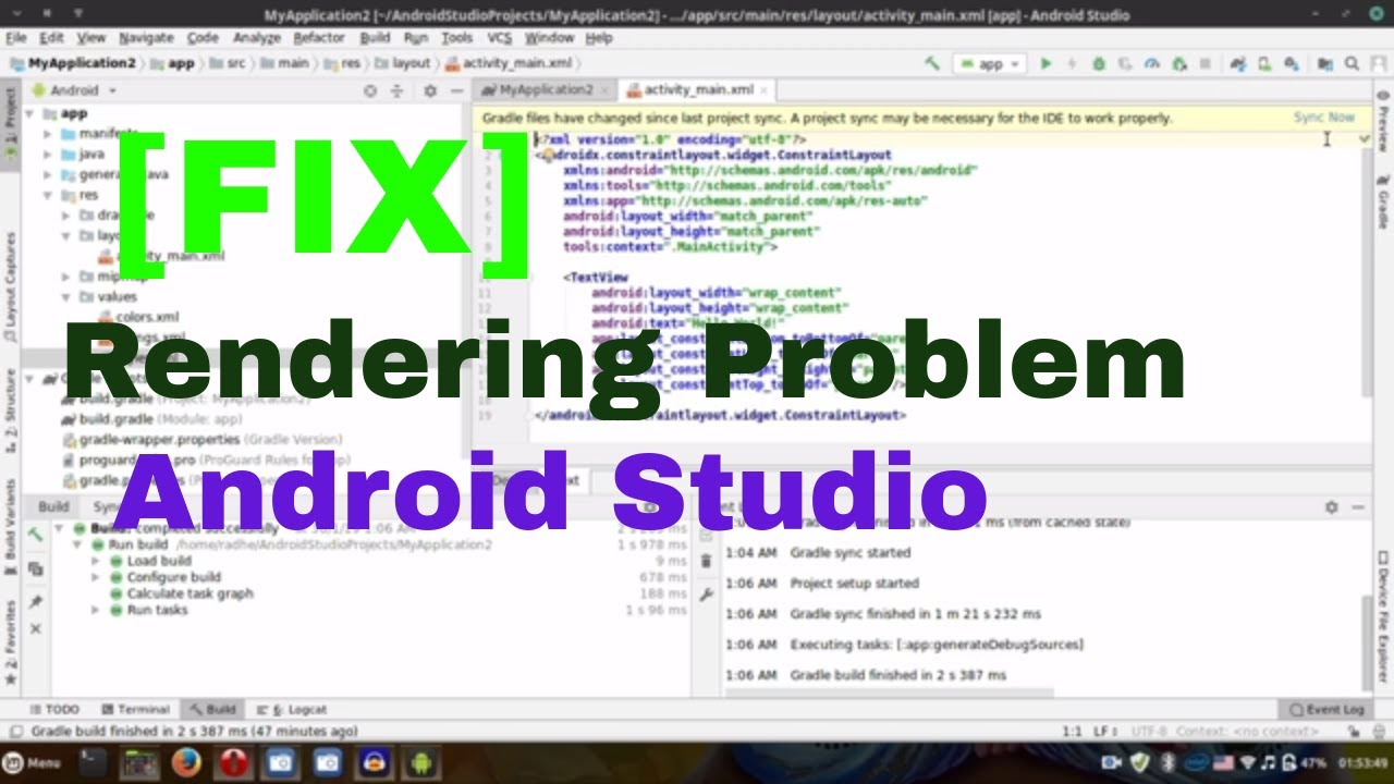 [FIX] Layout Rendering Problem in Android Studio | Android Development Tutorial