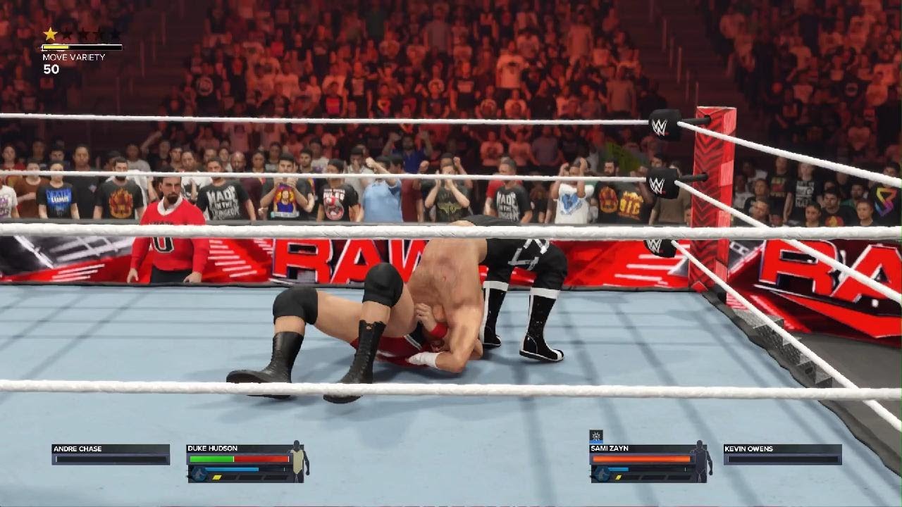 Duke Hudson vs Sami Zayn.