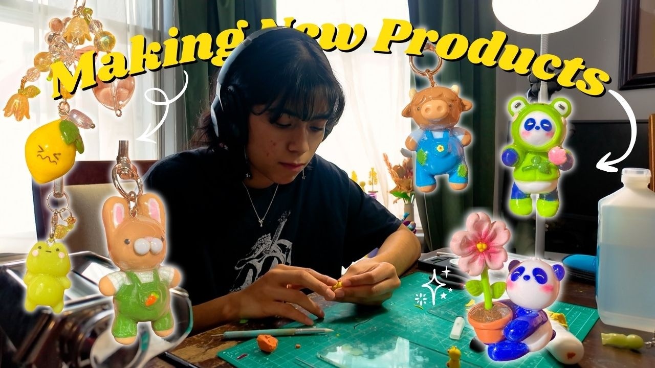 How I create new products for my art business 🌷 Brainstorming new charms for the spring update!