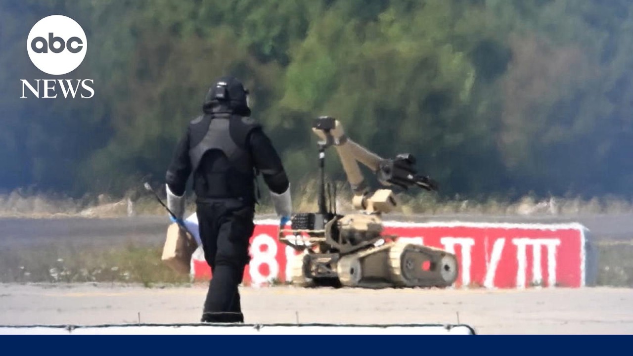 Explosive drone discovered at busy airport in Germany