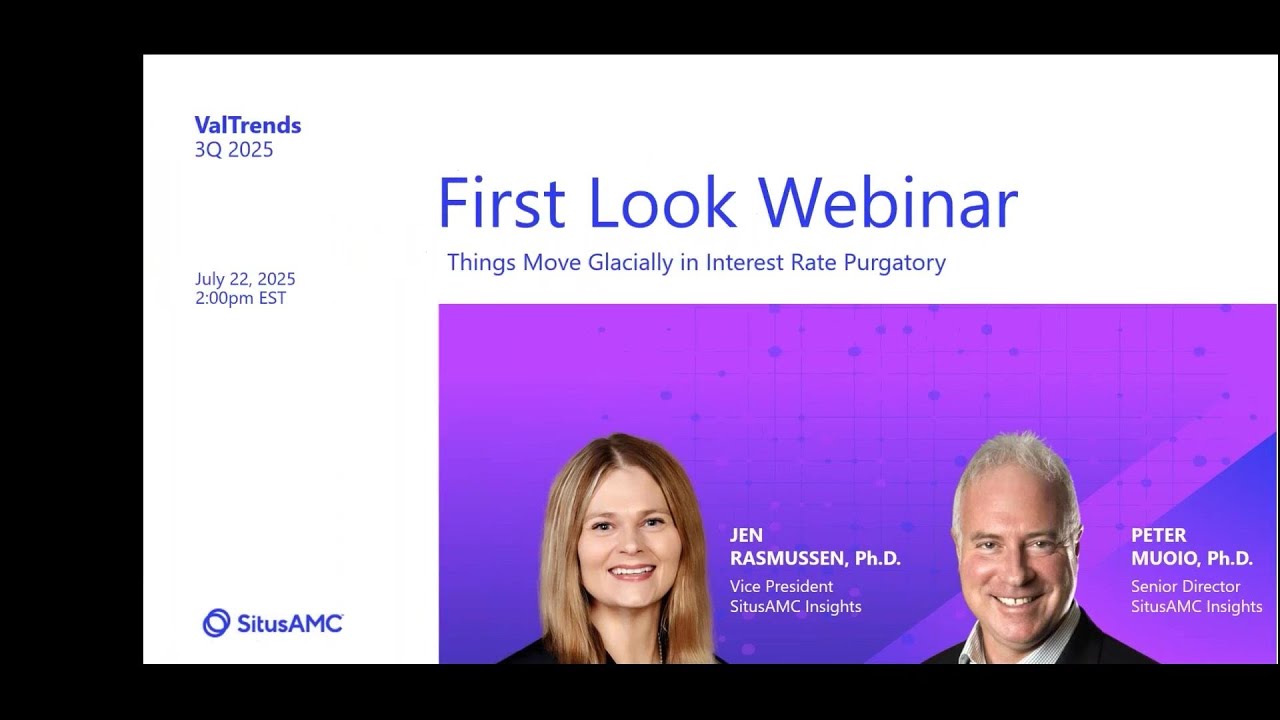 SitusAMC Quarterly ValTrends First Look Webinar 3Q 2025