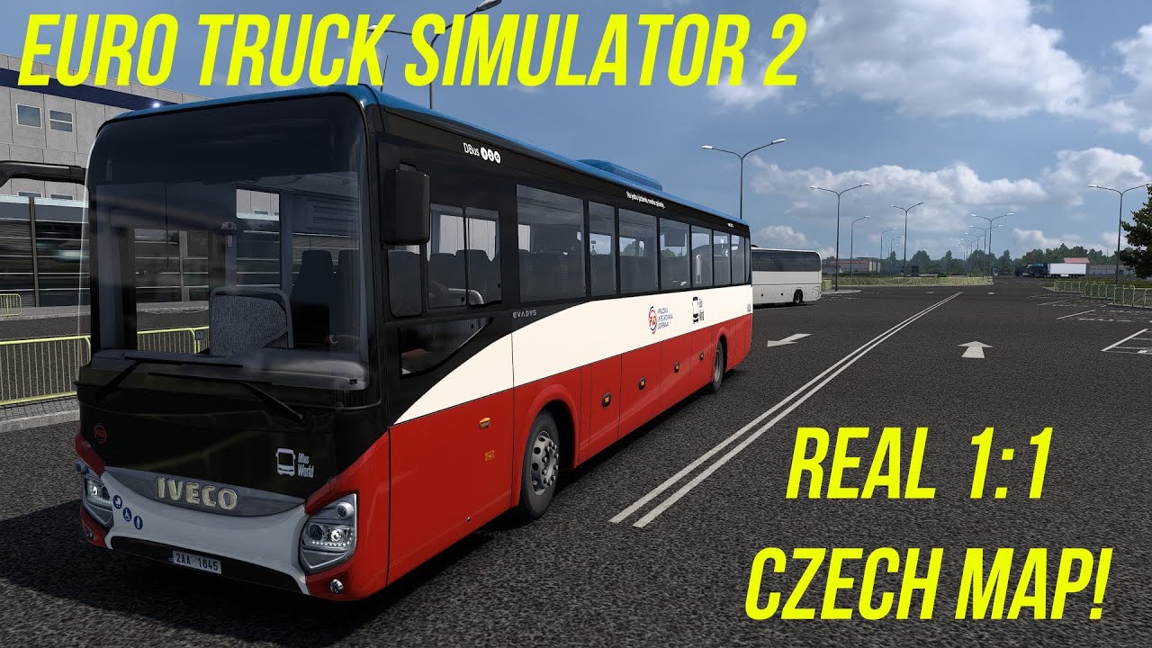 Realistic Bus Drive in Czech Republic (1:1 Map) | ETS2 Simulator