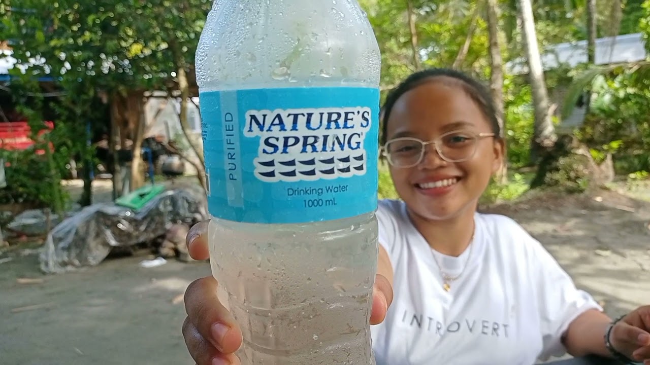Advertising Nature's Spring mineral water🌊💦