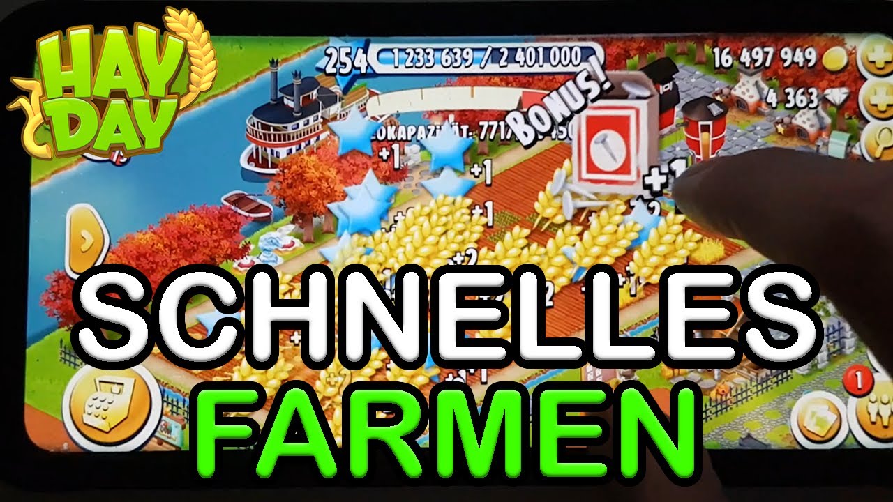 SCHNELLES FARMEN am HANDY! Fast Harvesting - Hay Day | SyromerB