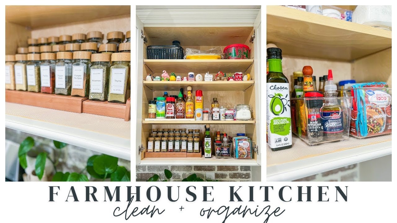 WHOLE KITCHEN CLEAN AND ORGANIZE // KITCHEN DECLUTTER AND ORGANIZE // CHARLOTTE GROVE FARMHOUSE