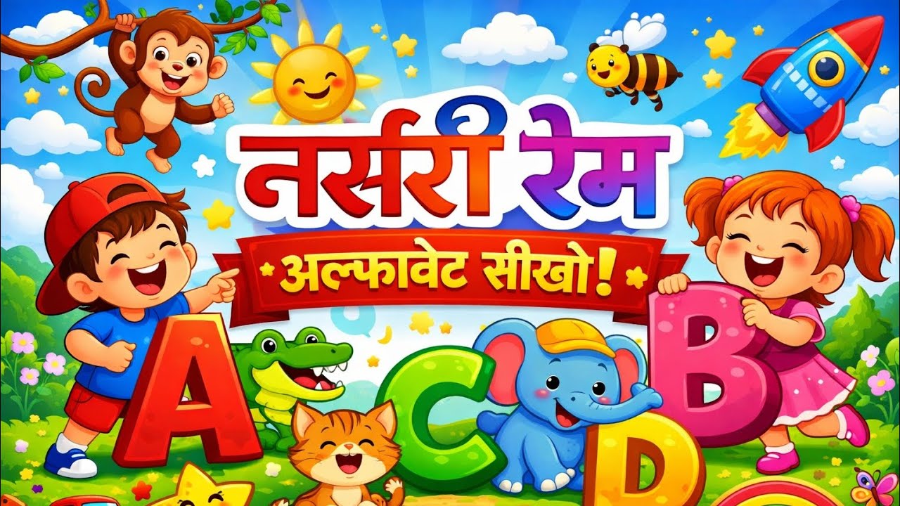​बच्चों के लिए एबीसीडी | ABC Song for Children | Nursery Rhymes for Toddlers | Learning ABC Cartoon