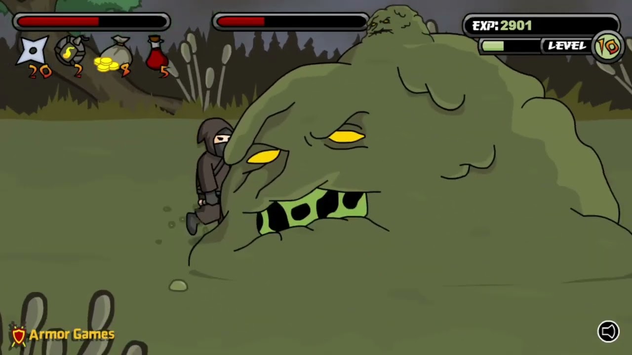 Ninja Brawl All Bosses and Ending