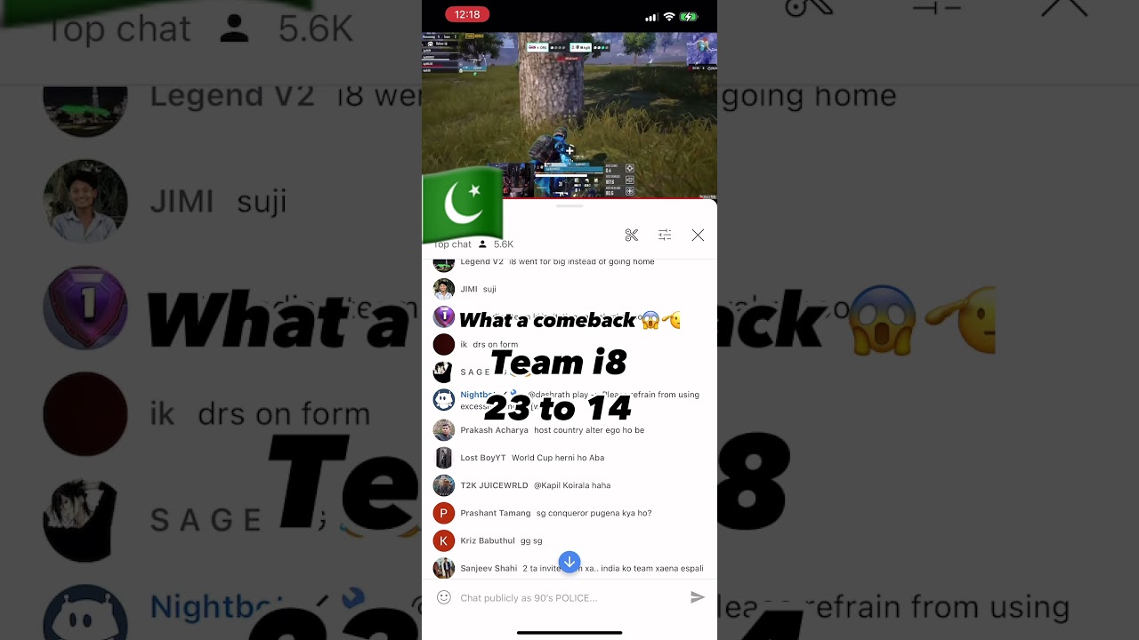 #pubg team i8 creat history what a comeback what a domenation everything is possible team i8