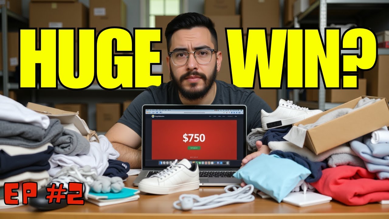 I Risked It All on Auction Inventory&hellip; -$750. eBay Reselling Challenge EP.2
