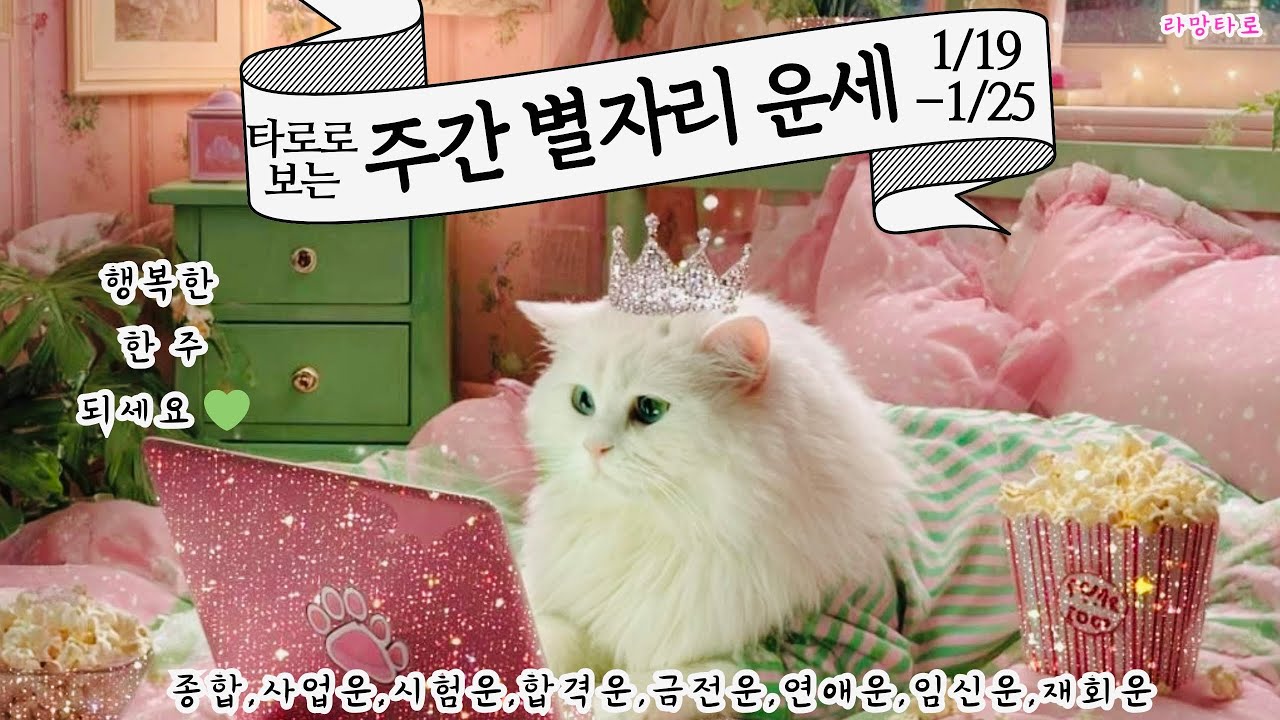 [타로/종합운]타로로 보는 주간 별자리운세1/19-1/25(사업운,연애운,임신운,이직운,짝사랑,재회운,커플연애운,횡재운,취업운,재물운,투자운 등)