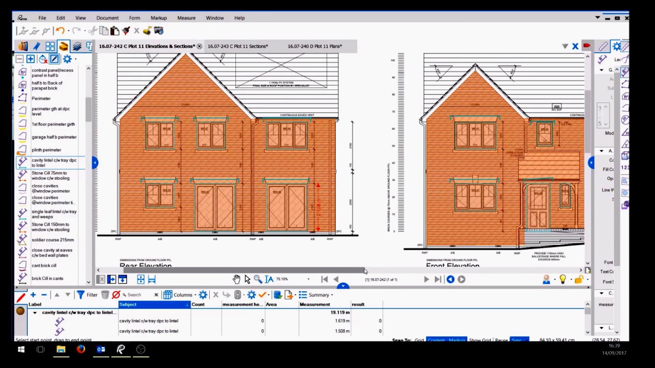 Walk Through Example of Bluebeam Take off-Quantity Surveying