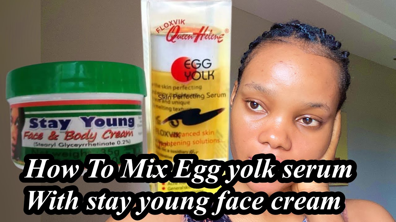 Mixing Egg Yolk Serum In Stay Young Face Cream😳!