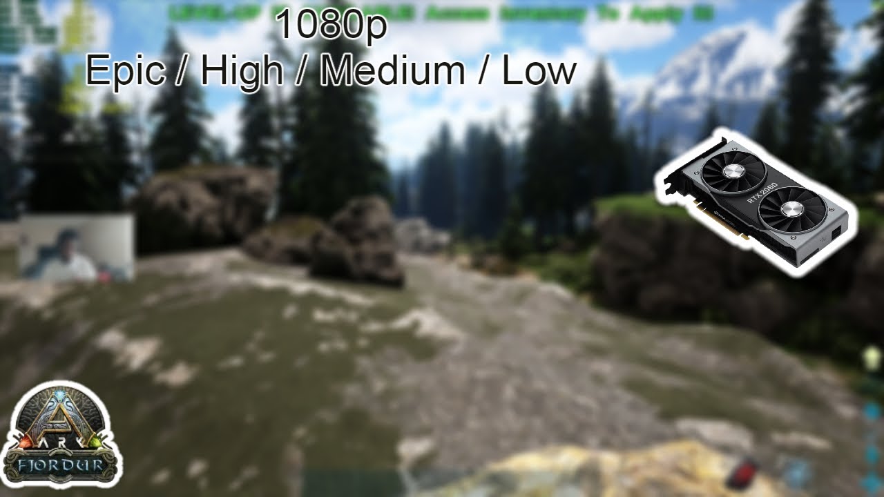 RTX 2060 -ARK Fordjur Benchmark - 1080p - Epic - High - Medium - Low