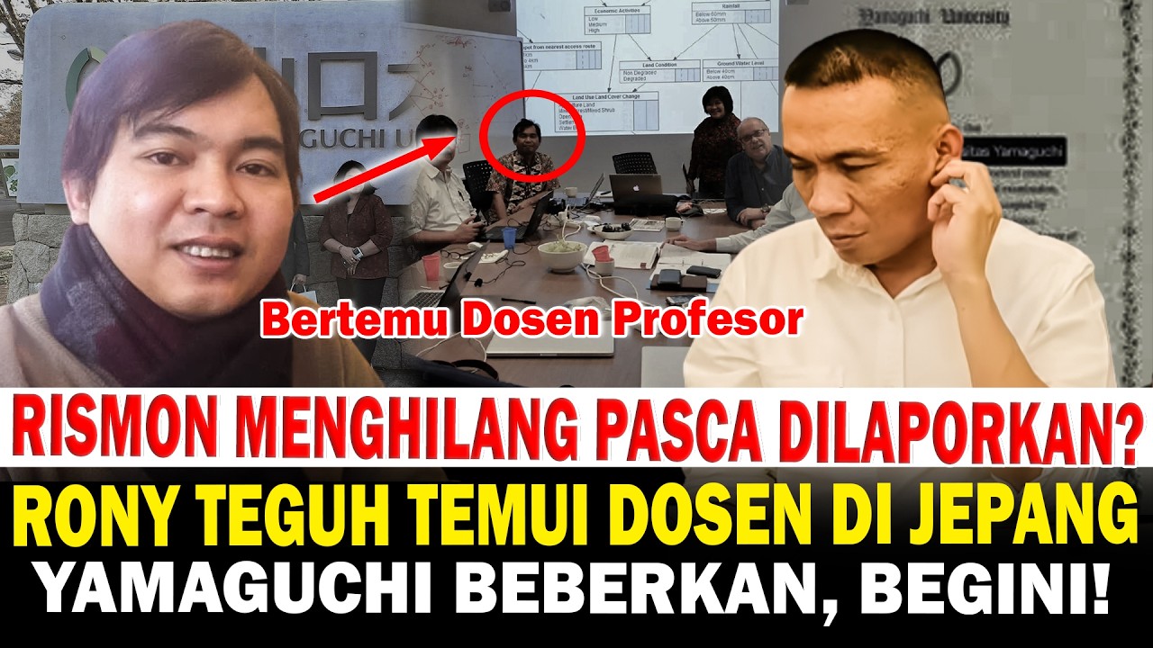 Rismon  Menghilang Pasca Dilaporkan? Rony Teguh Temui Dosen di Jepang , Begini!