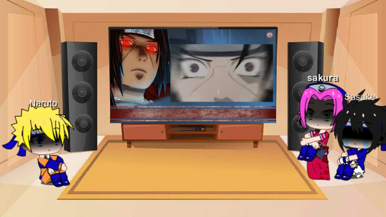 El equipo 7 reacciona a el rap de itachi sin kakashi